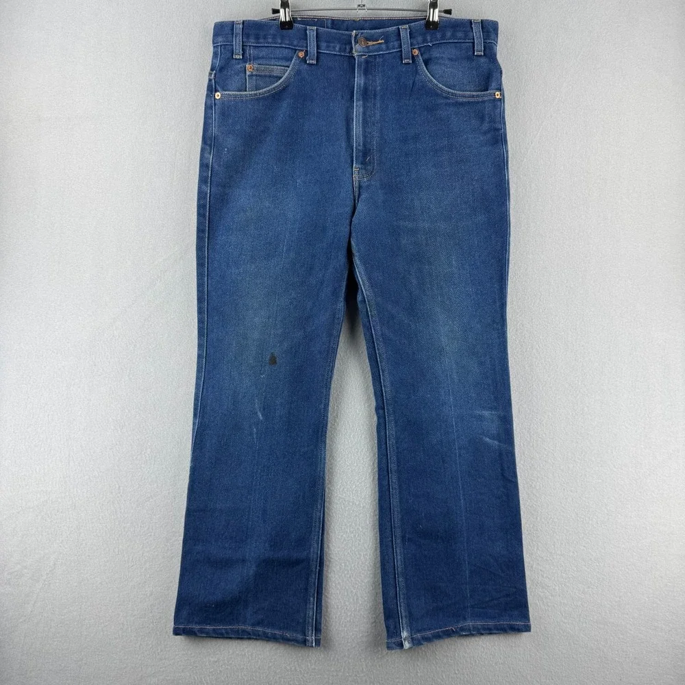 Vintage Levis Jeans MEns 38x30 (Fits 36x28) Blue 517 Bootcut‎ Cotton Blend 2001